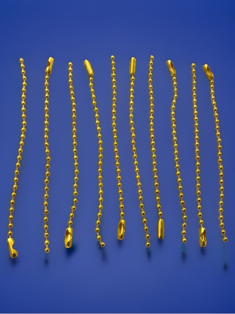 Gold Tone 4” Replacement Ball Chains - Set of 10